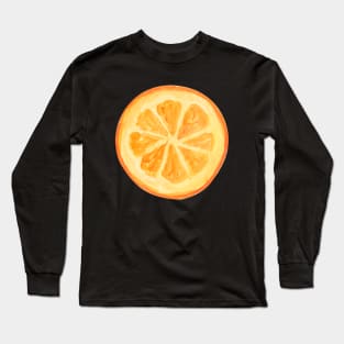 orange food and snacks lover Long Sleeve T-Shirt